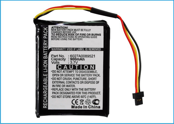 Synergy Digital GPS Battery, Compatible with TomTom 6027A0089521 GPS Battery (Li-ion, 3.7V, 900mAh)