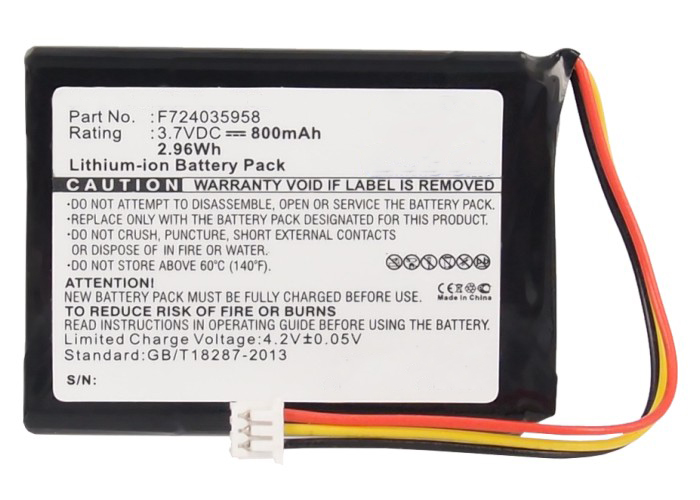 Synergy Digital GPS Battery, Compatible with TomTom F702019386 GPS Battery (Li-ion, 3.7V, 800mAh)