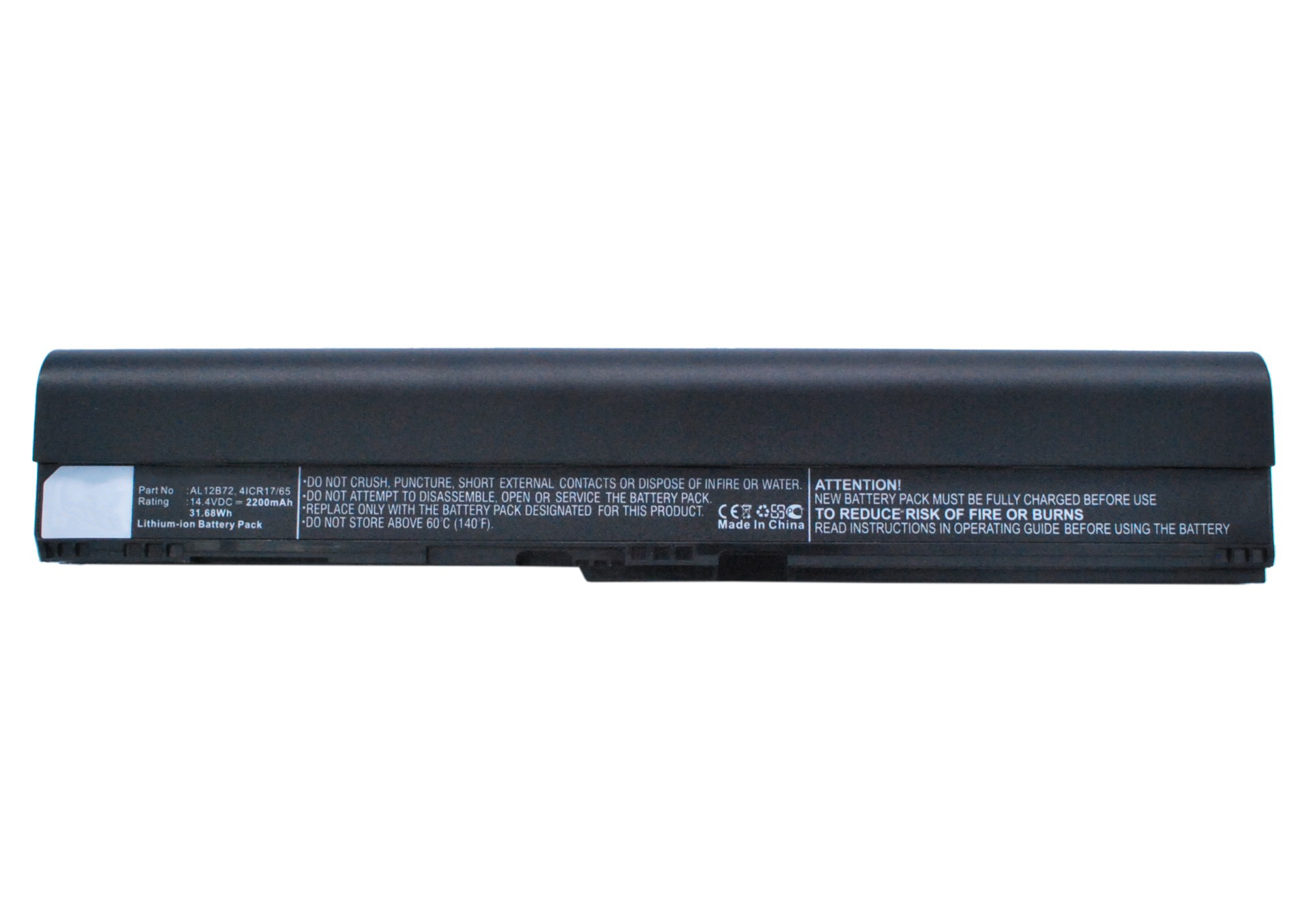 Synergy Digital Battery Compatible With Acer 4ICR17/65 Laptop Battery - (Li-Ion, 14.4V, 2200 mAh)