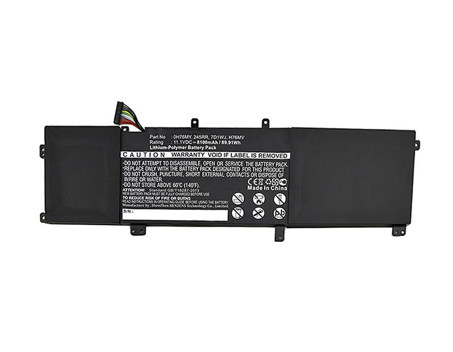 Synergy Digital Battery Compatible With DELL 0H76MY Laptop Battery - (Li-Pol, 11.1V, 8100 mAh)