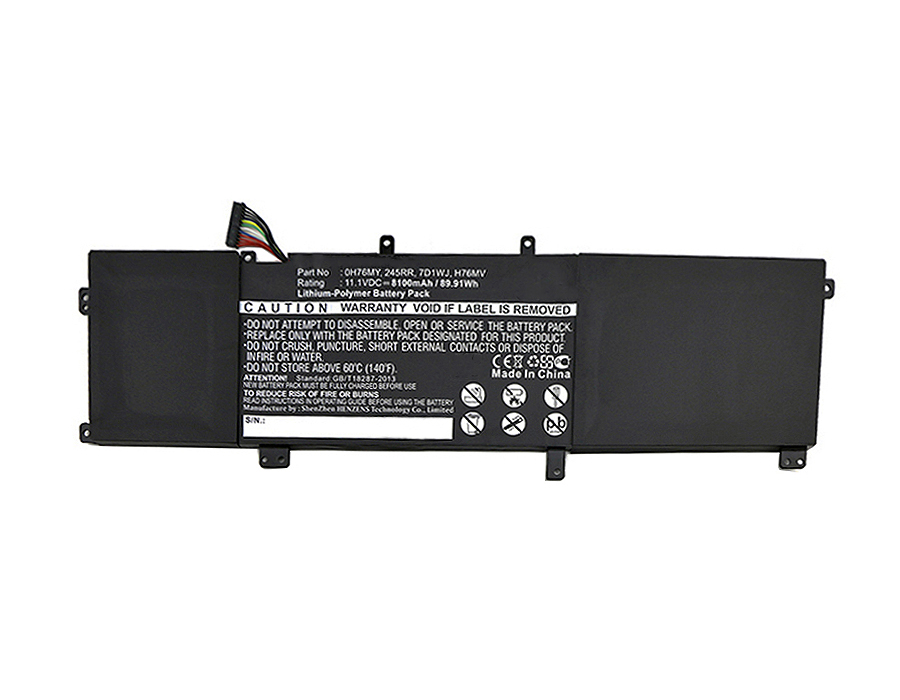 Synergy Digital Battery Compatible With DELL 0H76MY Laptop Battery - (Li-Pol, 11.1V, 8100 mAh)