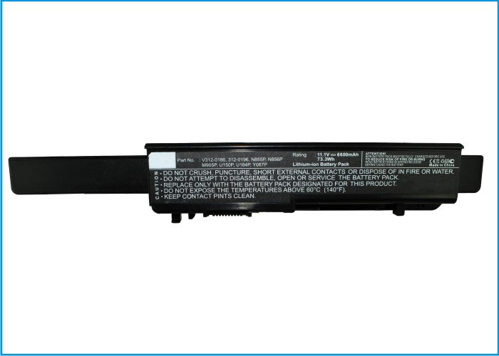 Synergy Digital Battery Compatible With DELL 0W077P Laptop Battery - (Li-Ion, 11.1V, 6600 mAh)