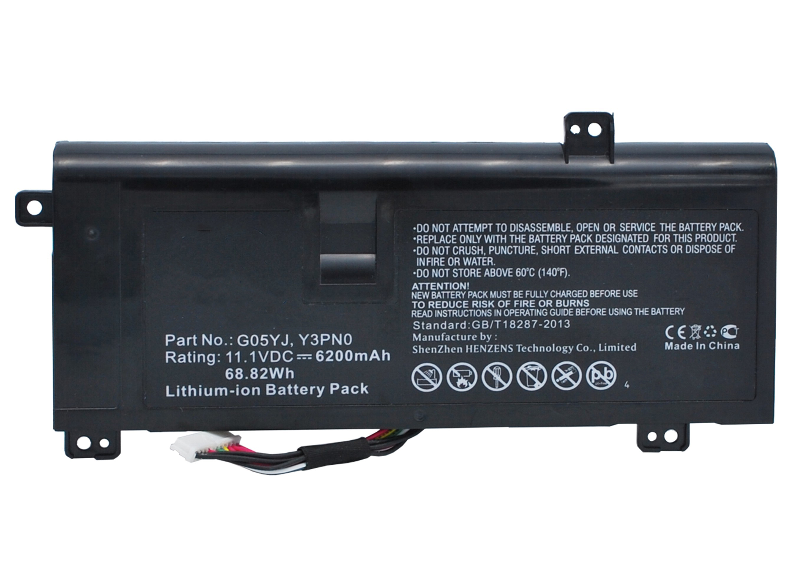 Synergy Digital Battery Compatible With DELL 8X70T Laptop Battery - (Li-Ion, 11.1V, 6200 mAh)