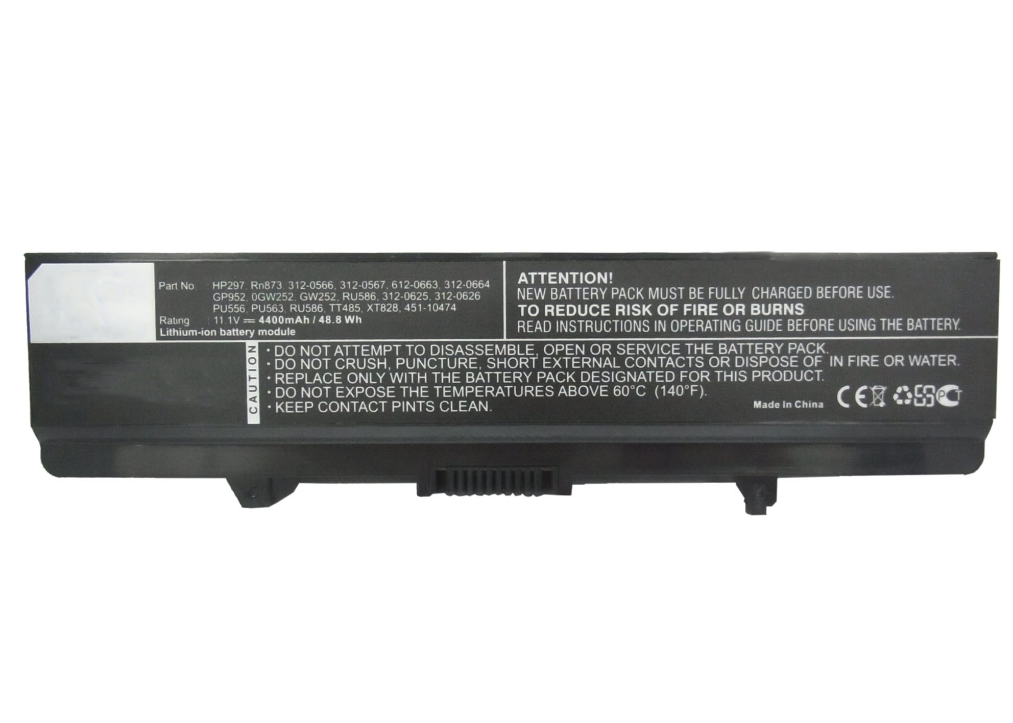 Synergy Digital Battery Compatible With DELL 0GW252 Laptop Battery - (Li-Ion, 11.1V, 4400 mAh)