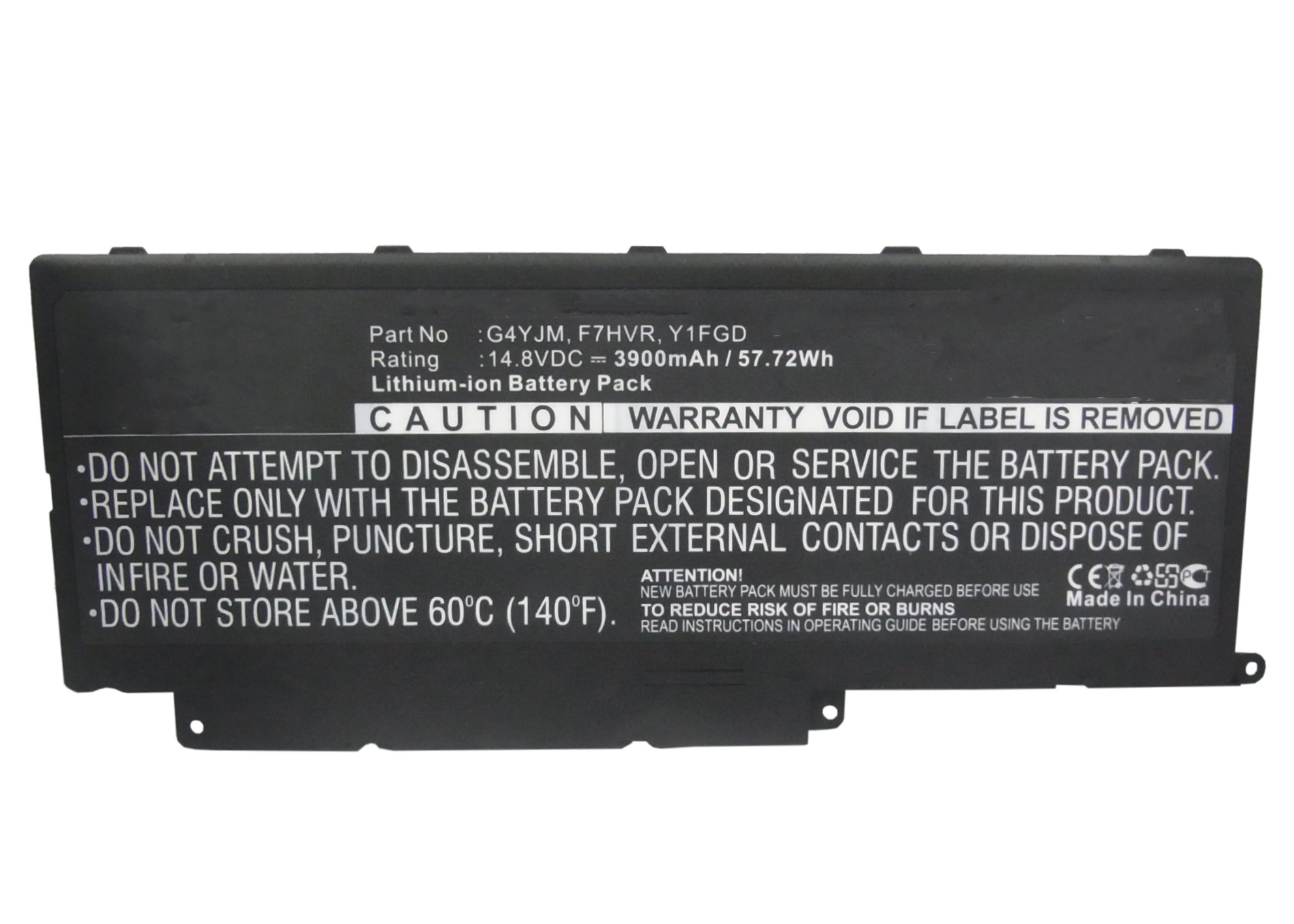Synergy Digital Battery Compatible With DELL 062VNH Laptop Battery - (Li-Ion, 14.8V, 3900 mAh)