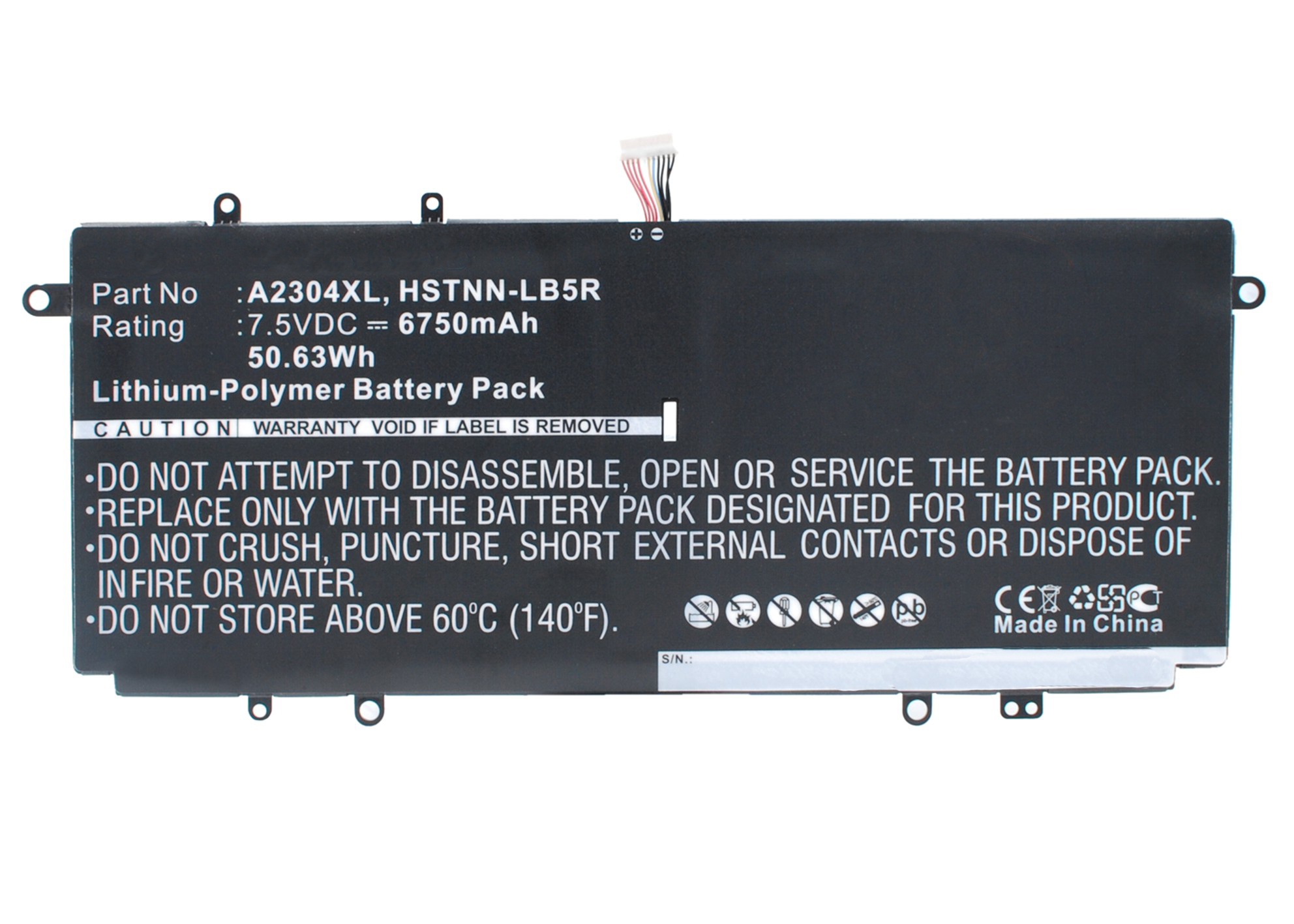 Synergy Digital Battery Compatible With HP 738075-421 Laptop Battery - (Li-Pol, 7.5V, 6750 mAh)