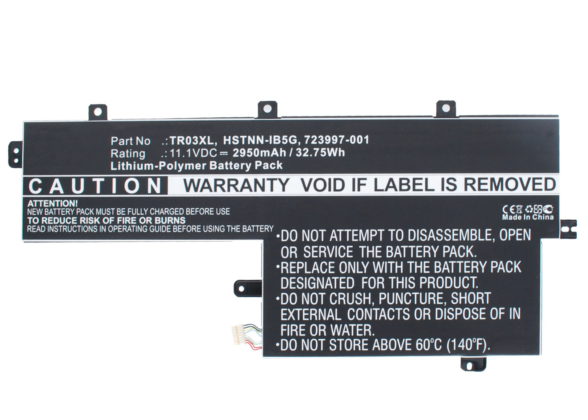 Synergy Digital Battery Compatible With HP 723922-171 Laptop Battery - (Li-Pol, 11.1V, 2950 mAh)
