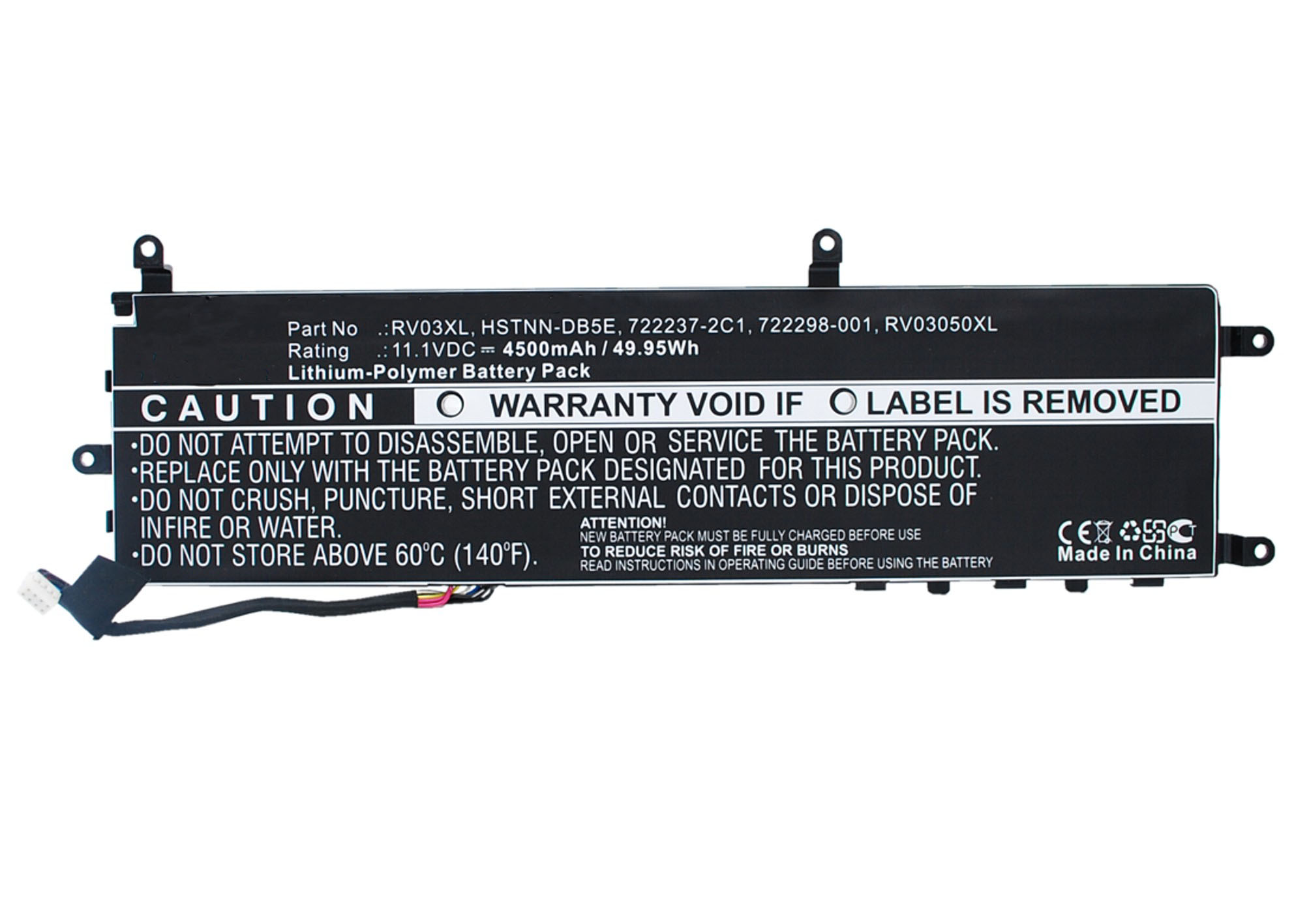 Synergy Digital Battery Compatible With HP 722237-2C1 Laptop Battery - (Li-Pol, 11.1V, 4500 mAh)