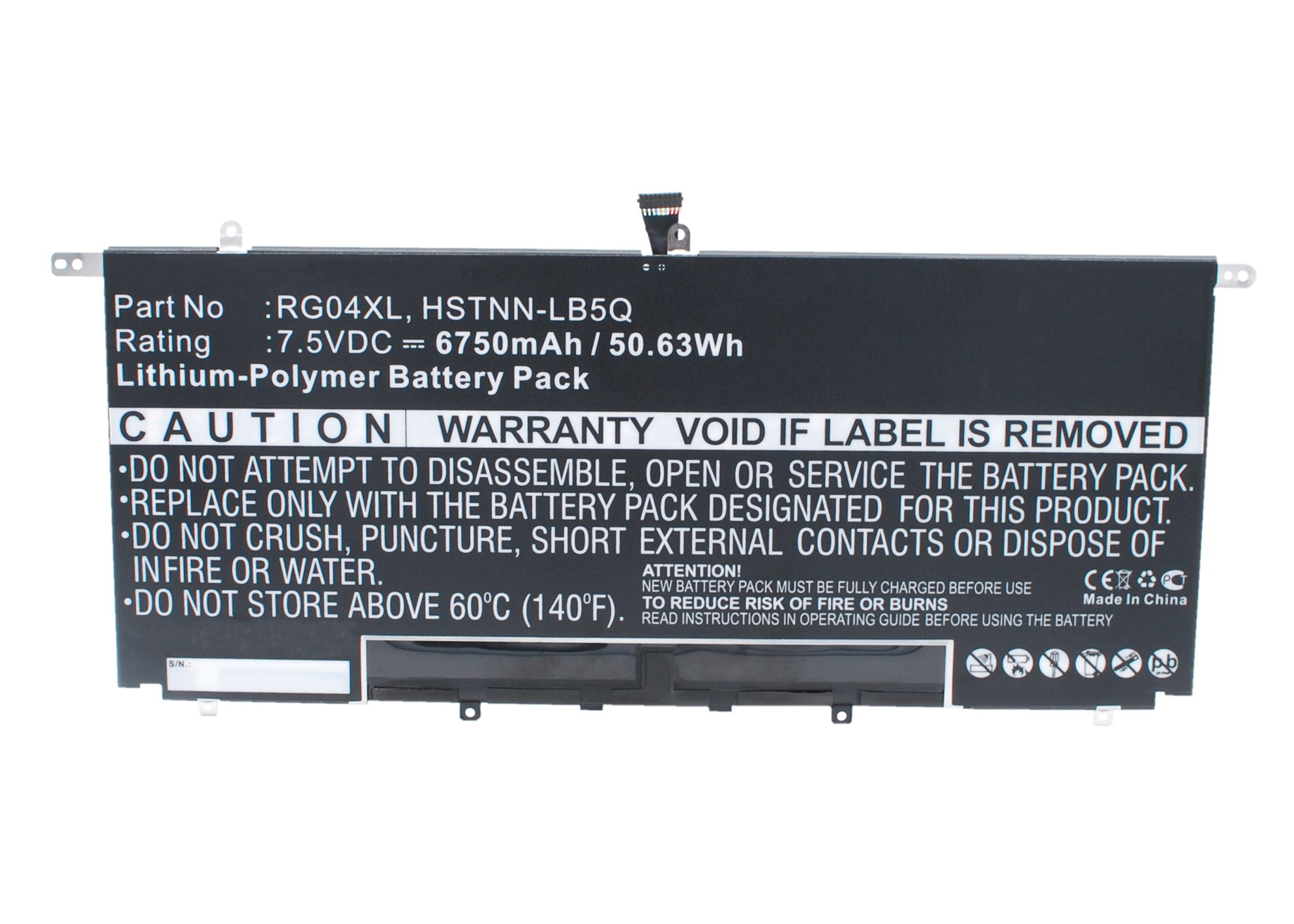 Synergy Digital Battery Compatible With HP 734746-421 Laptop Battery - (Li-Pol, 7.5V, 6750 mAh)