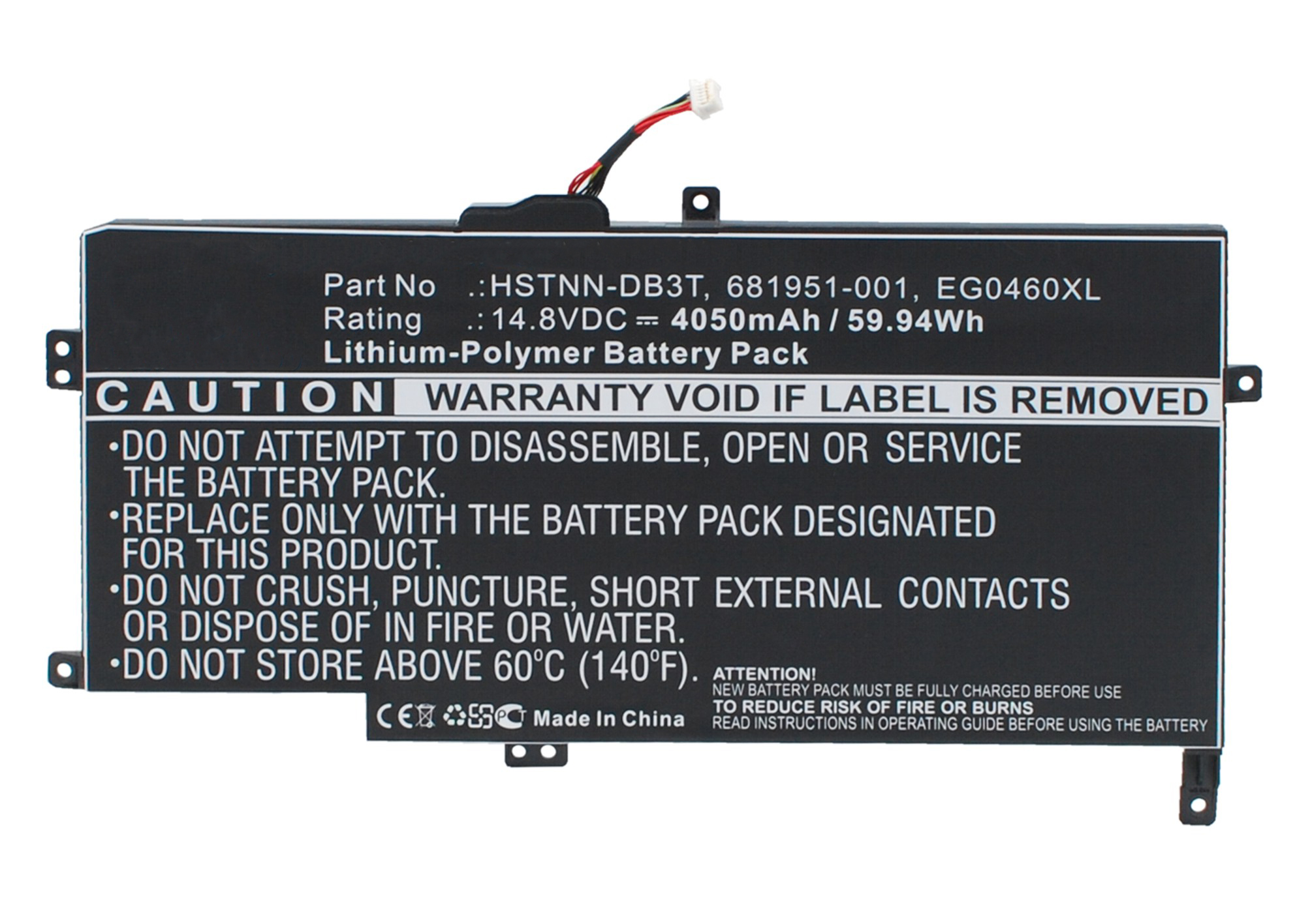 Synergy Digital Battery Compatible With HP 681951-001 Laptop Battery - (Li-Pol, 14.8V, 4050 mAh)