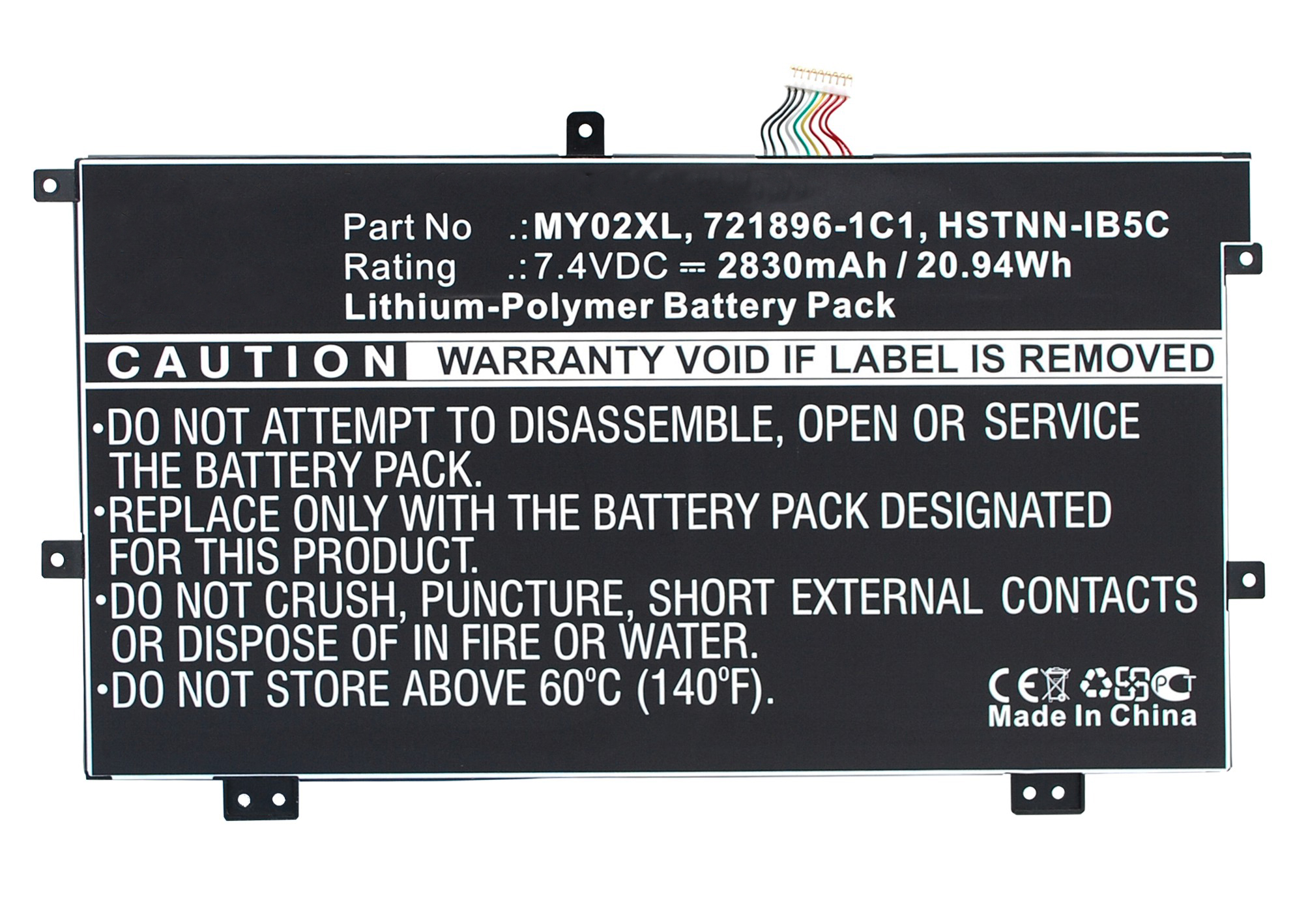 Synergy Digital Battery Compatible With HP 721896-1C1 Laptop Battery - (Li-Pol, 7.4V, 2830 mAh)