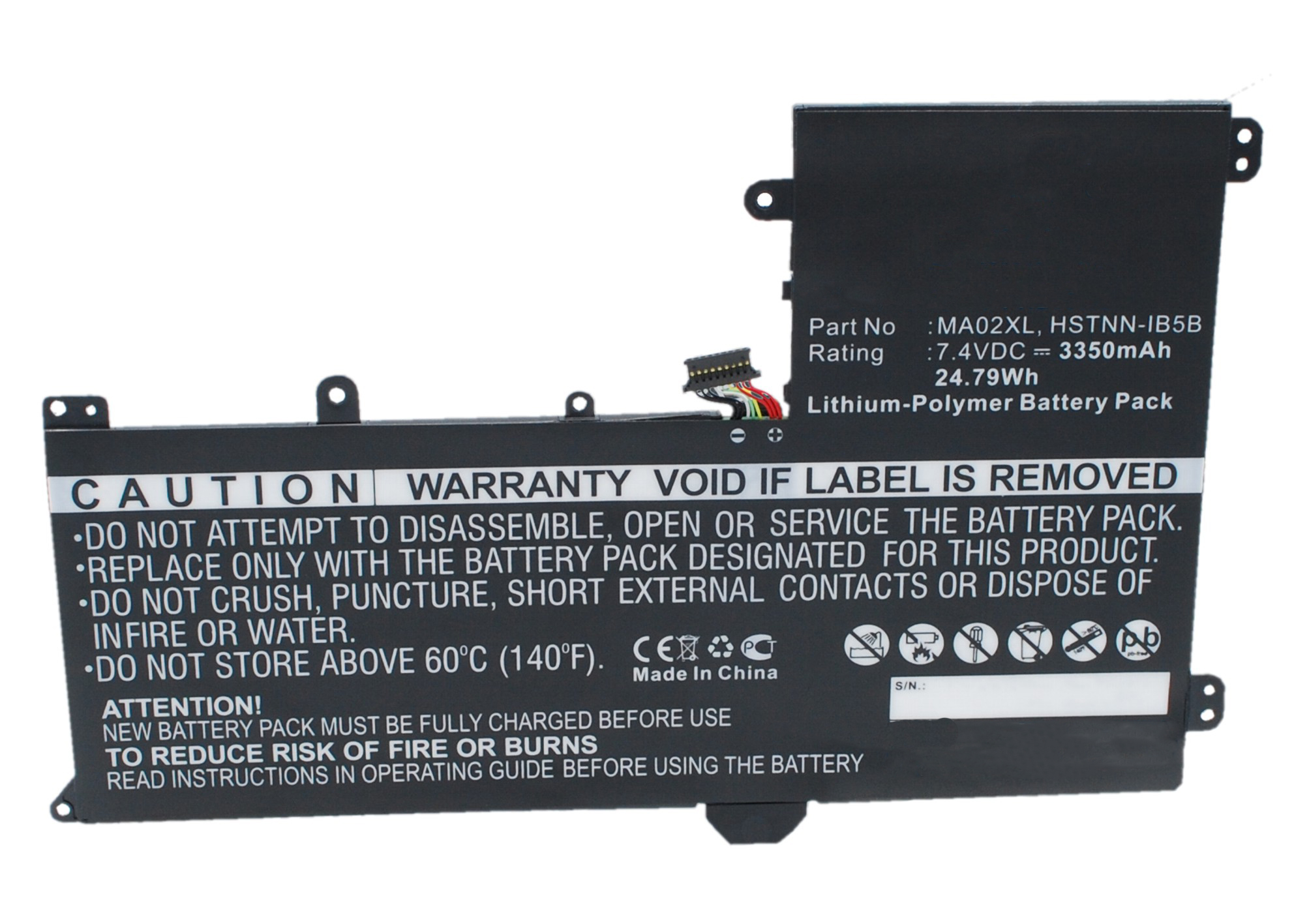 Synergy Digital Battery Compatible With HP 721895-2C1 Laptop Battery - (Li-Pol, 7.4V, 3350 mAh)