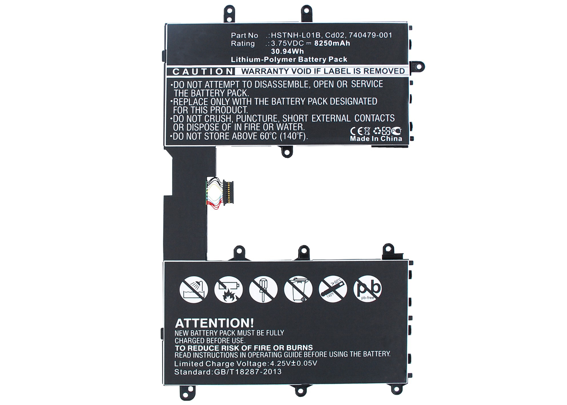 Synergy Digital Battery Compatible With HP 733057-421 Laptop Battery - (Li-Pol, 3.75V, 8250 mAh)
