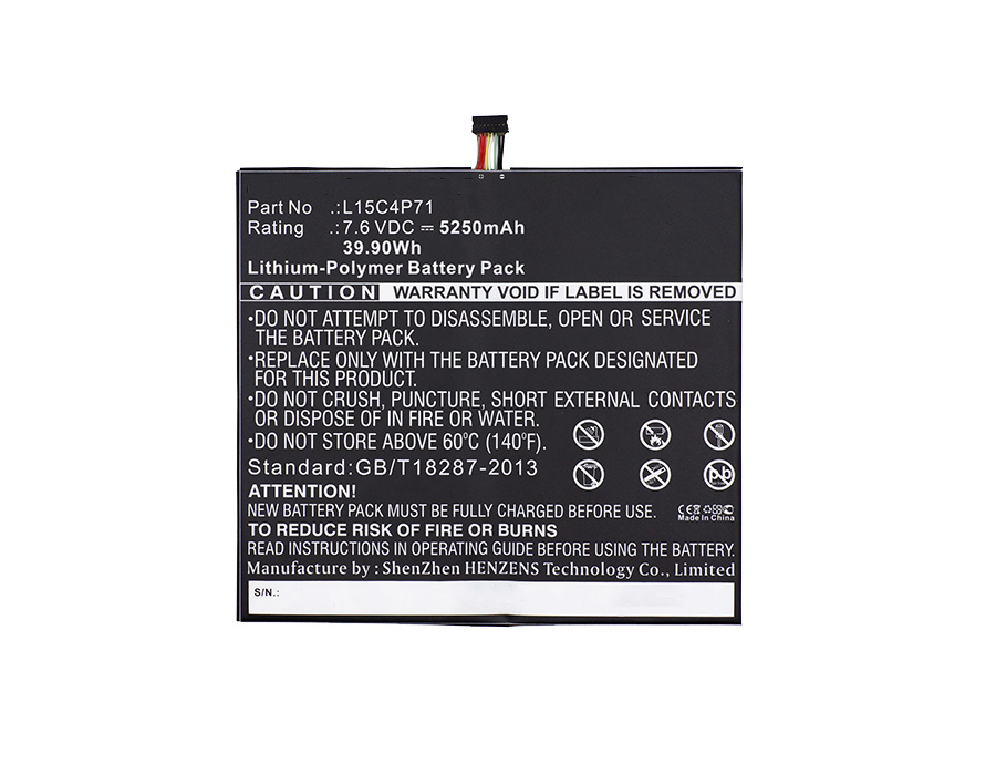 Synergy Digital Battery Compatible With Lenovo L15C4P71 Laptop Battery - (Li-Pol, 7.6V, 5250 mAh)