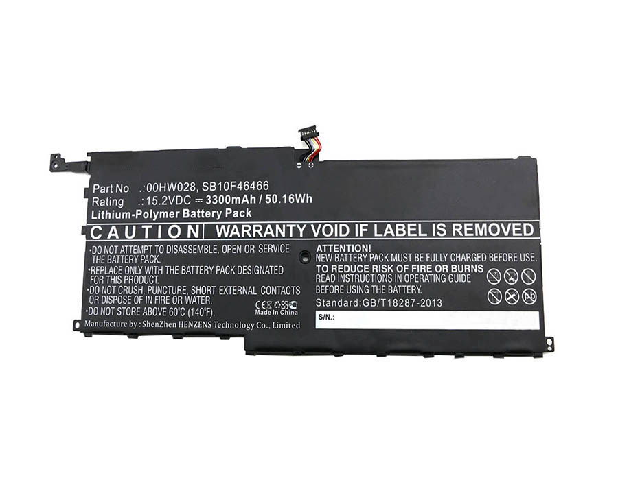 Synergy Digital Battery Compatible With Lenovo 00HW028 Laptop Battery - (Li-Pol, 15.2V, 3300 mAh)