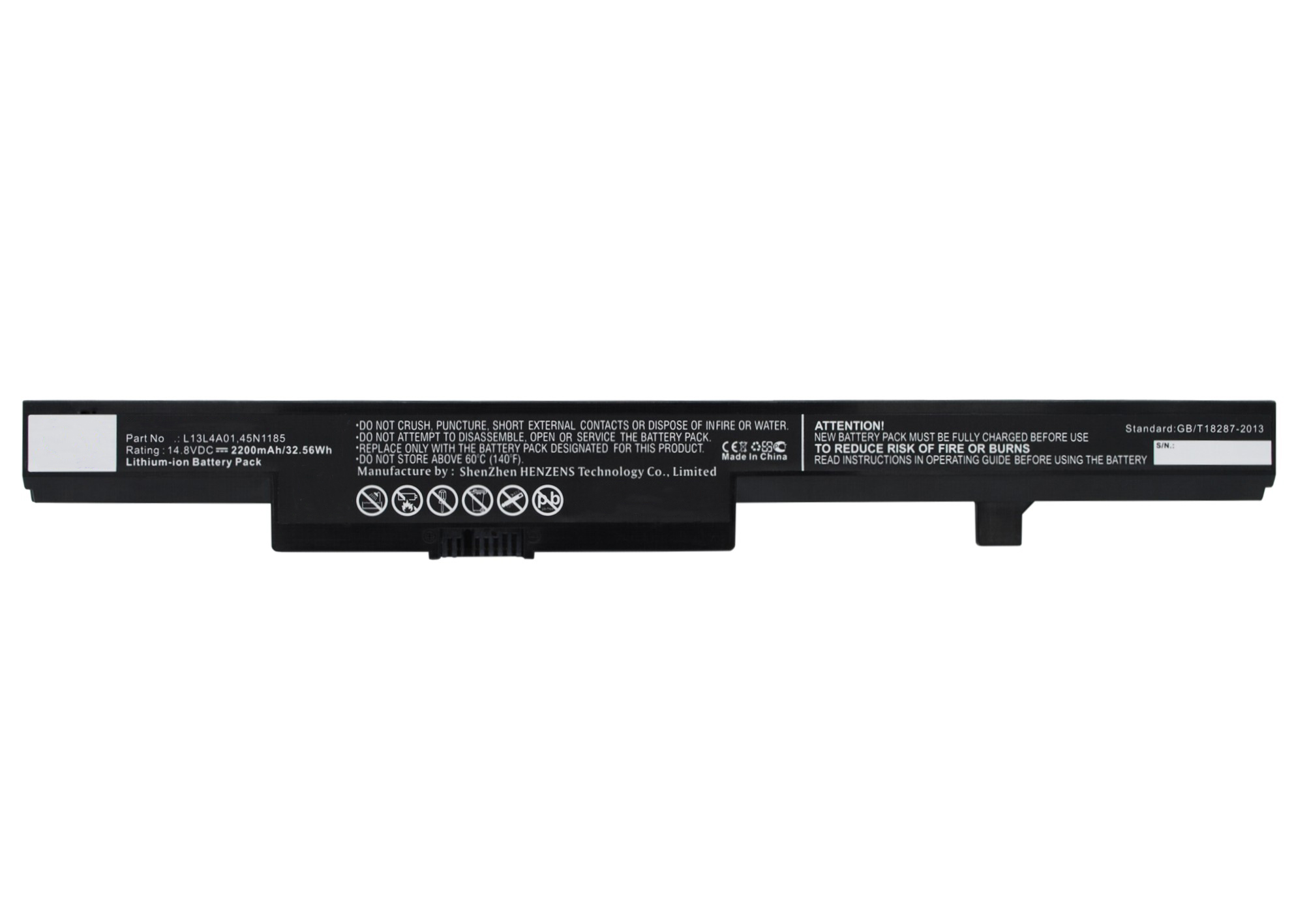 Synergy Digital Battery Compatible With Lenovo 45N1183 Laptop Battery - (Li-Ion, 14.8V, 2200 mAh)