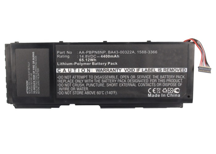 Synergy Digital Battery Compatible With Samsung 1588-3366 Laptop Battery - (Li-Pol, 14.8V, 4400 mAh)