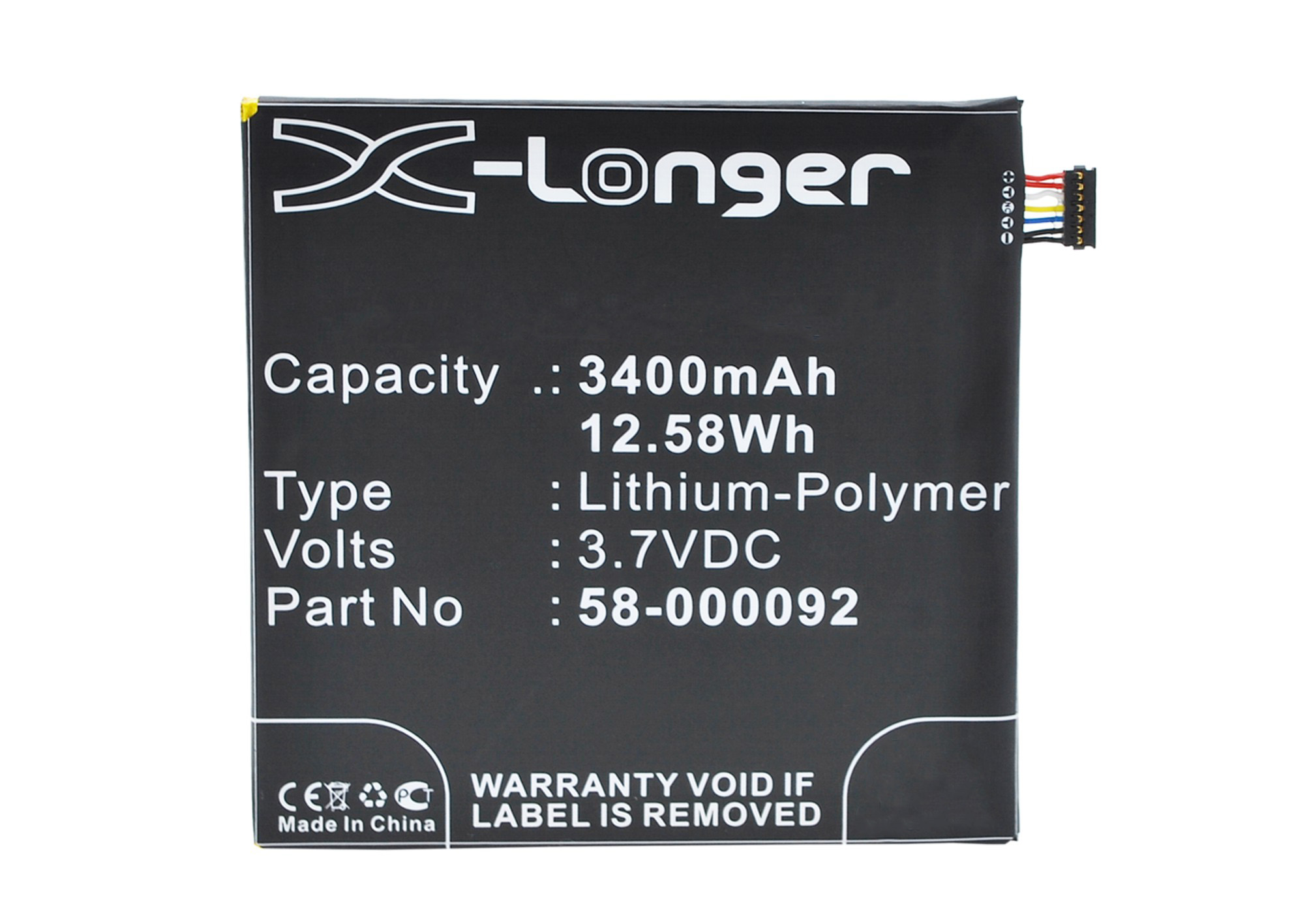 Synergy Digital Battery Compatible With Amazon 26S1006 Tablet Battery - (Li-Pol, 3.7V, 3400 mAh)