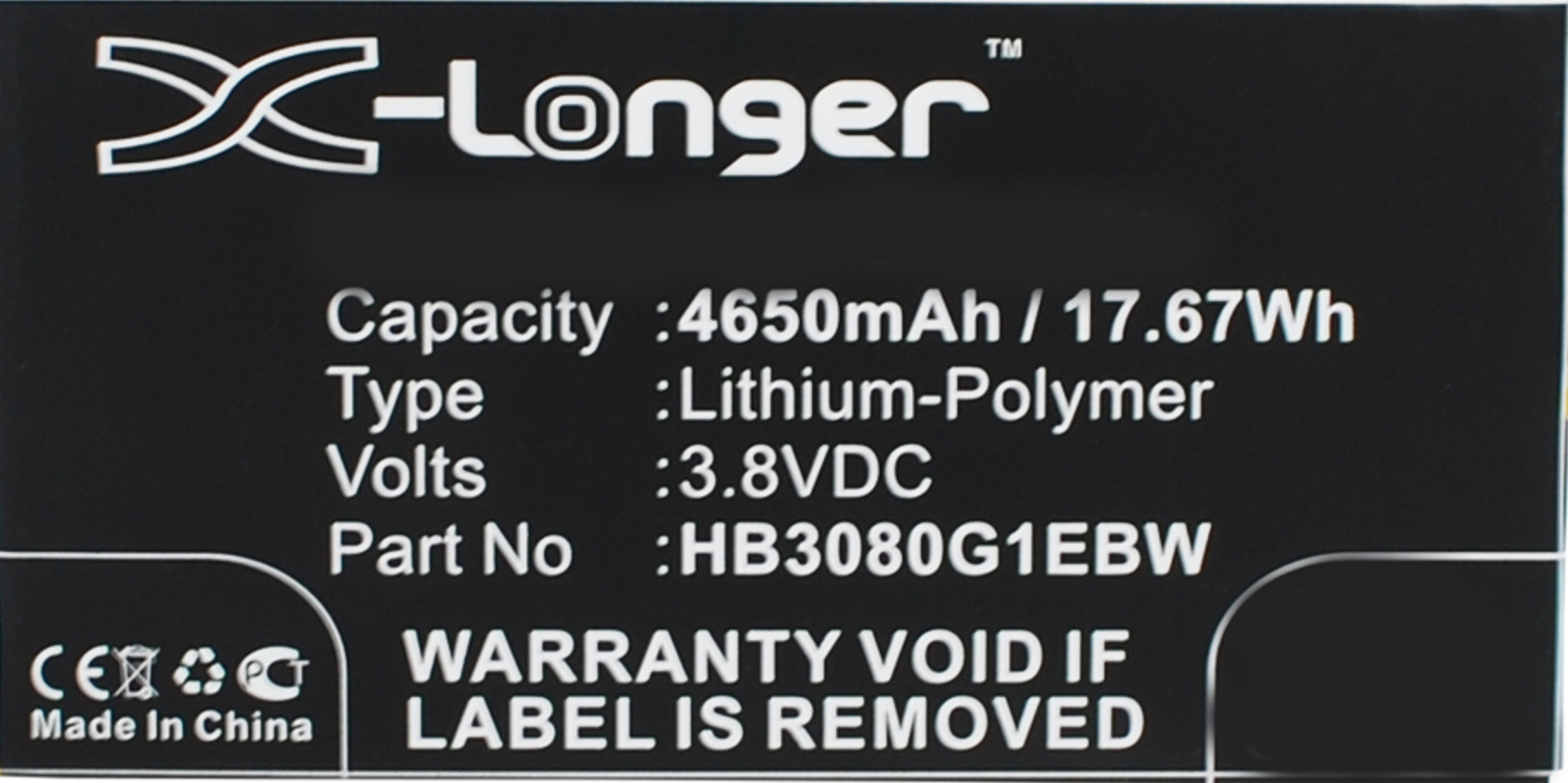 Synergy Digital Tablet Battery, Compatible with Huawei HB3080G1EBC Tablet Battery (Li-Pol, 3.8V, 4650mAh)