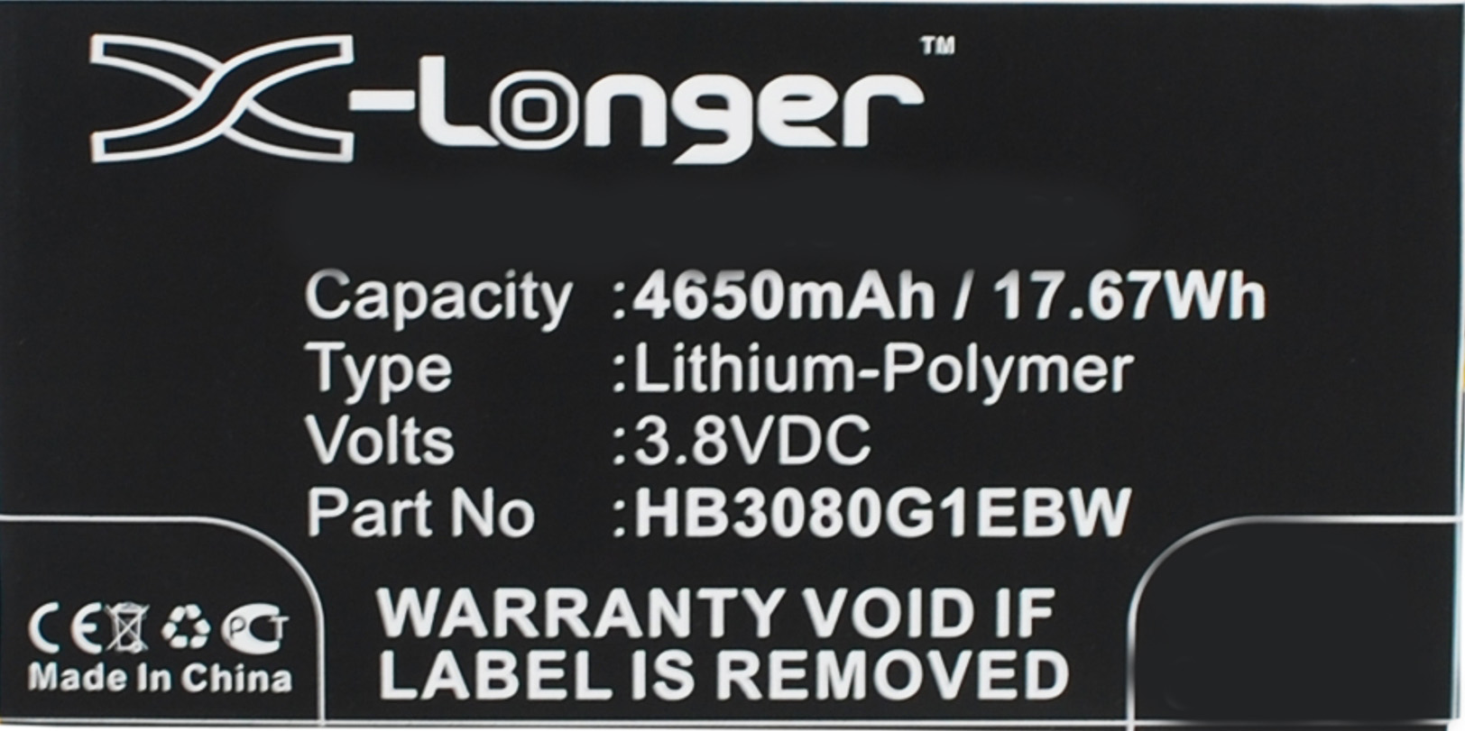 Synergy Digital Battery Compatible With Huawei HB3080G1EBC Tablet Battery - (Li-Pol, 3.8V, 4650 mAh)