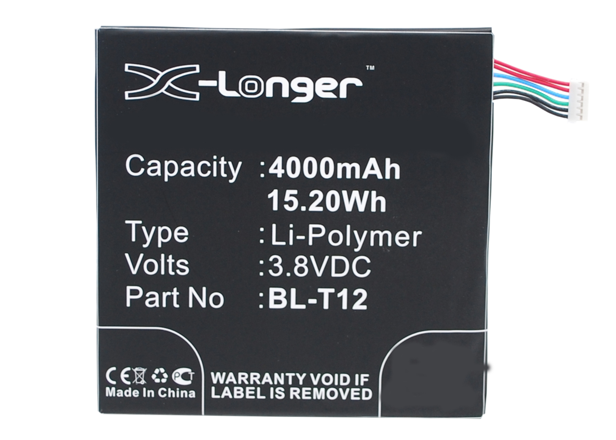Synergy Digital Battery Compatible With LG BL-T12 Tablet Battery - (Li-Pol, 3.8V, 4000 mAh)
