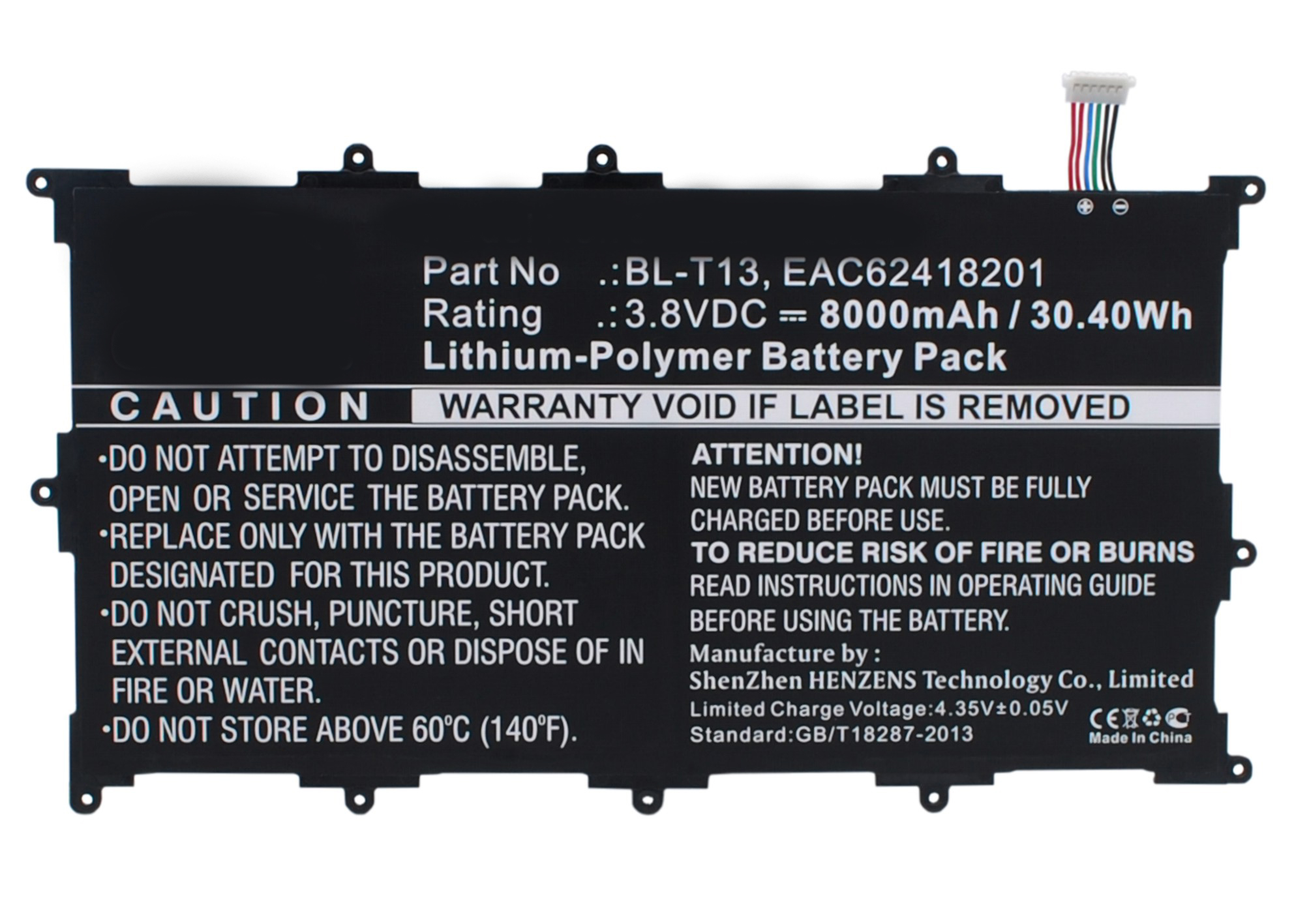 Synergy Digital Battery Compatible With LG BL-T13 Tablet Battery - (Li-Pol, 3.8V, 8000 mAh)