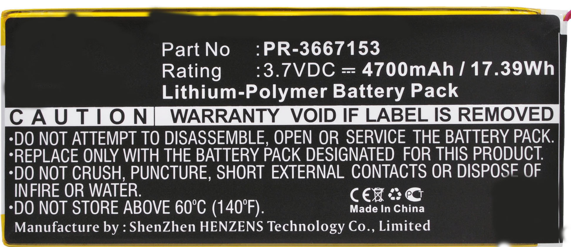 Synergy Digital Tablet Battery, Compatible with Nabi PR-3667153 Tablet Battery (Li-Pol, 3.7V, 4700mAh)