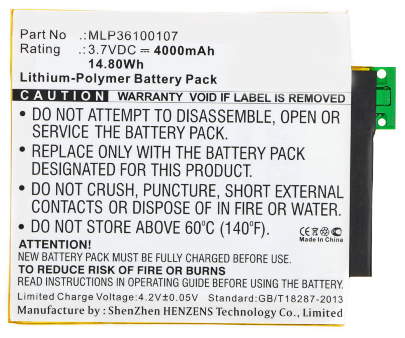 Synergy Digital Tablet Battery, Compatible with Verizon MLP36100107 Tablet Battery (Li-Pol, 3.7V, 4000mAh)