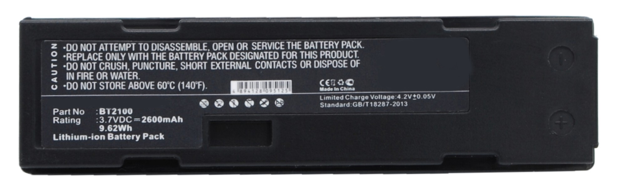 Synergy Digital Barcode Scanner Battery, Compatible with CINO BT2100 Barcode Scanner Battery (Li-ion, 3.7V, 2600mAh)