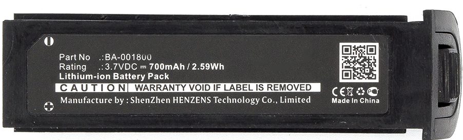 Synergy Digital Barcode Scanner Battery, Compatible with CipherLAB BA-001800 Barcode Scanner Battery (Li-ion, 3.7V, 700mAh)