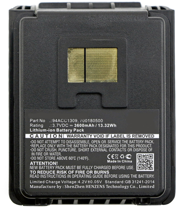Synergy Digital Barcode Scanner Battery, Compatible with Datalogic GMC-1805 Barcode Scanner Battery (Li-ion, 3.7V, 3600mAh)