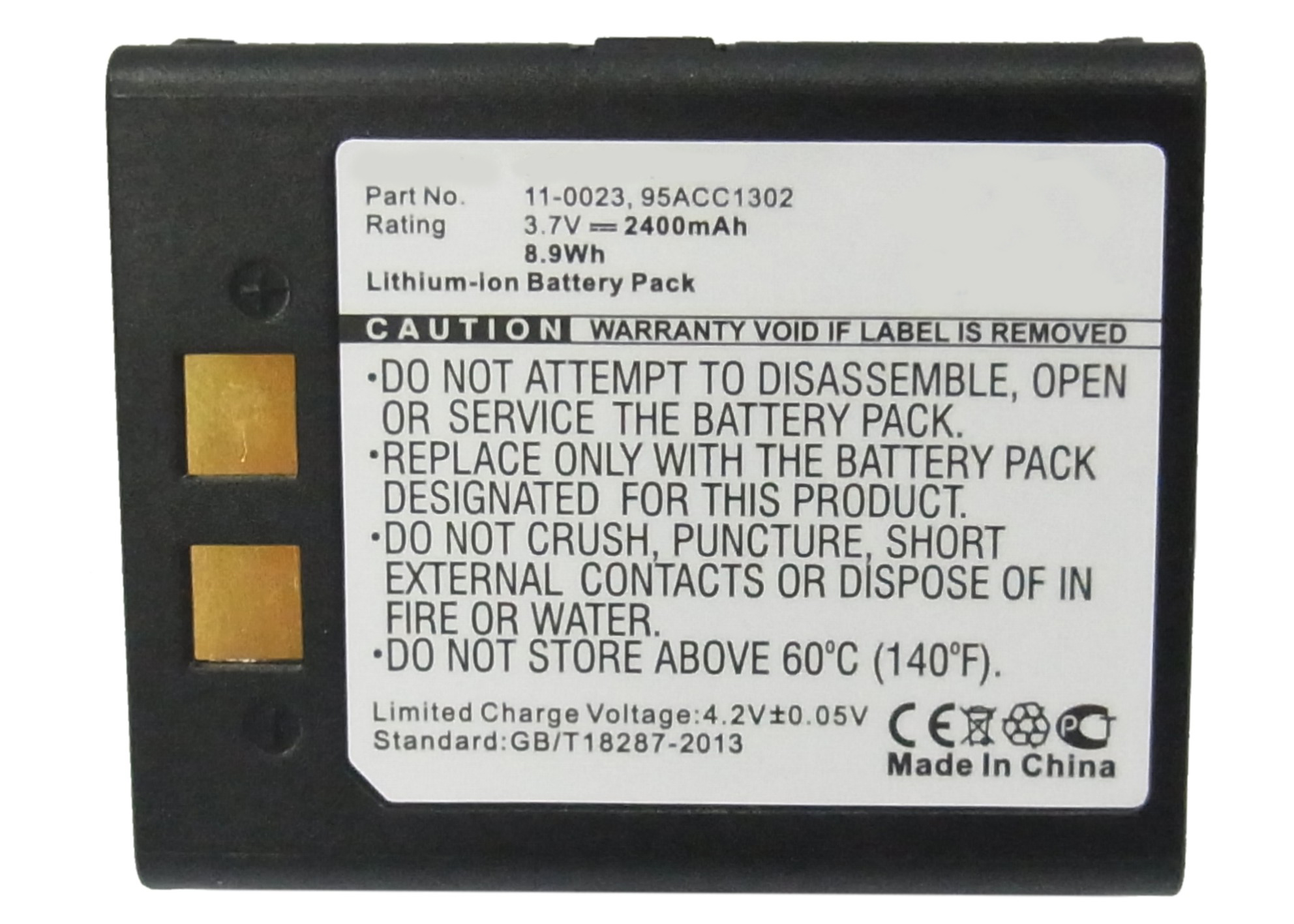 Synergy Digital Battery Compatible With Datalogic 11-0023 Barcode Scanner Battery - (Li-Ion, 3.7V, 2400 mAh)