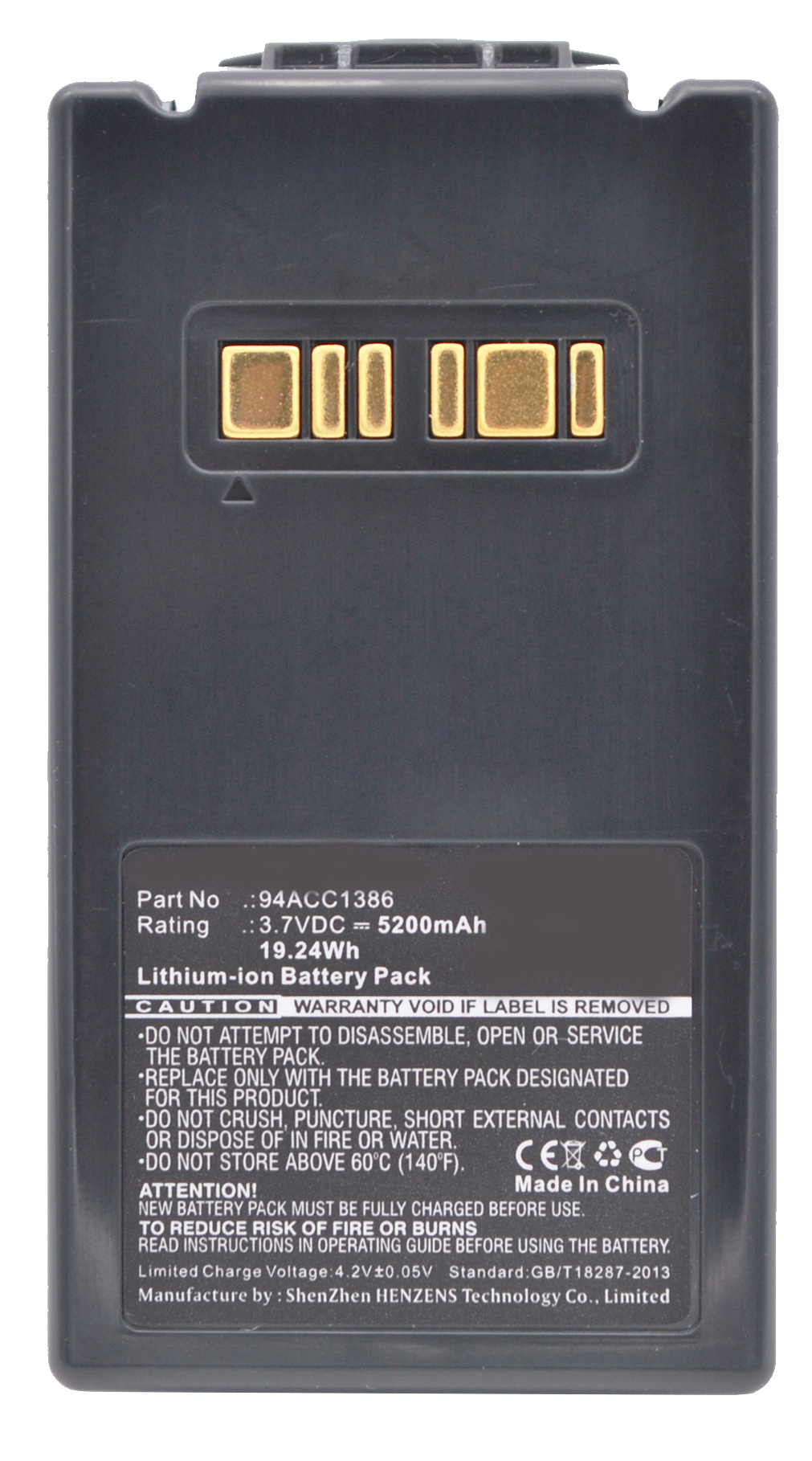 Synergy Digital Battery Compatible With Datalogic 94ACC1386 Barcode Scanner Battery - (Li-Ion, 3.7V, 5200 mAh)
