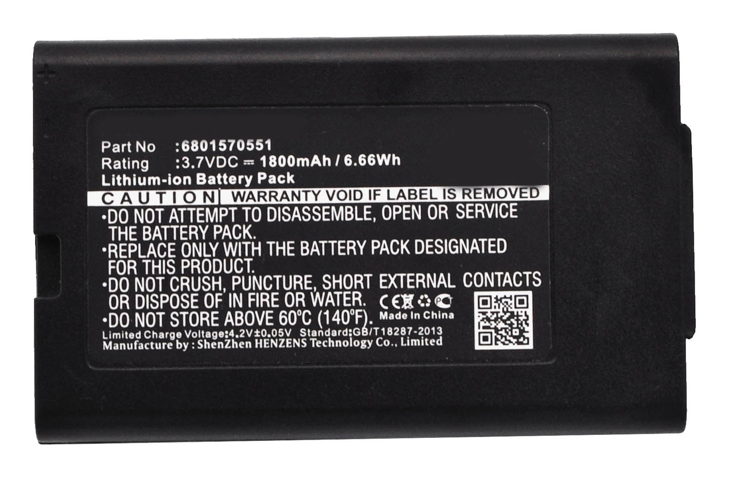 Synergy Digital Battery Compatible With VECTRON 6801570551 Barcode Scanner Battery - (Li-Ion, 3.7V, 1800 mAh)