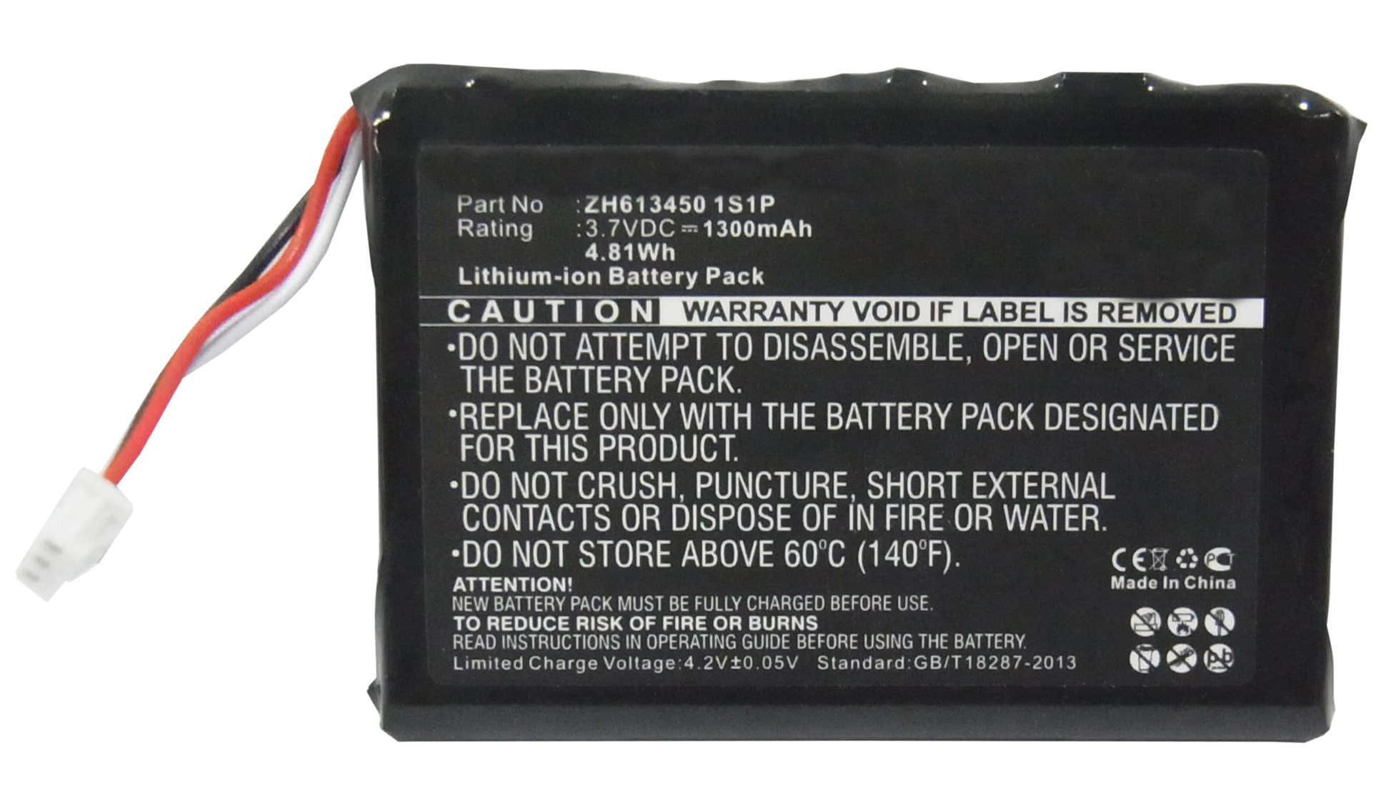 Synergy Digital Battery Compatible With JDS Labs ZH6134501S1P Replacement Battery - (Li-Ion, 3.7V, 1300 mAh)