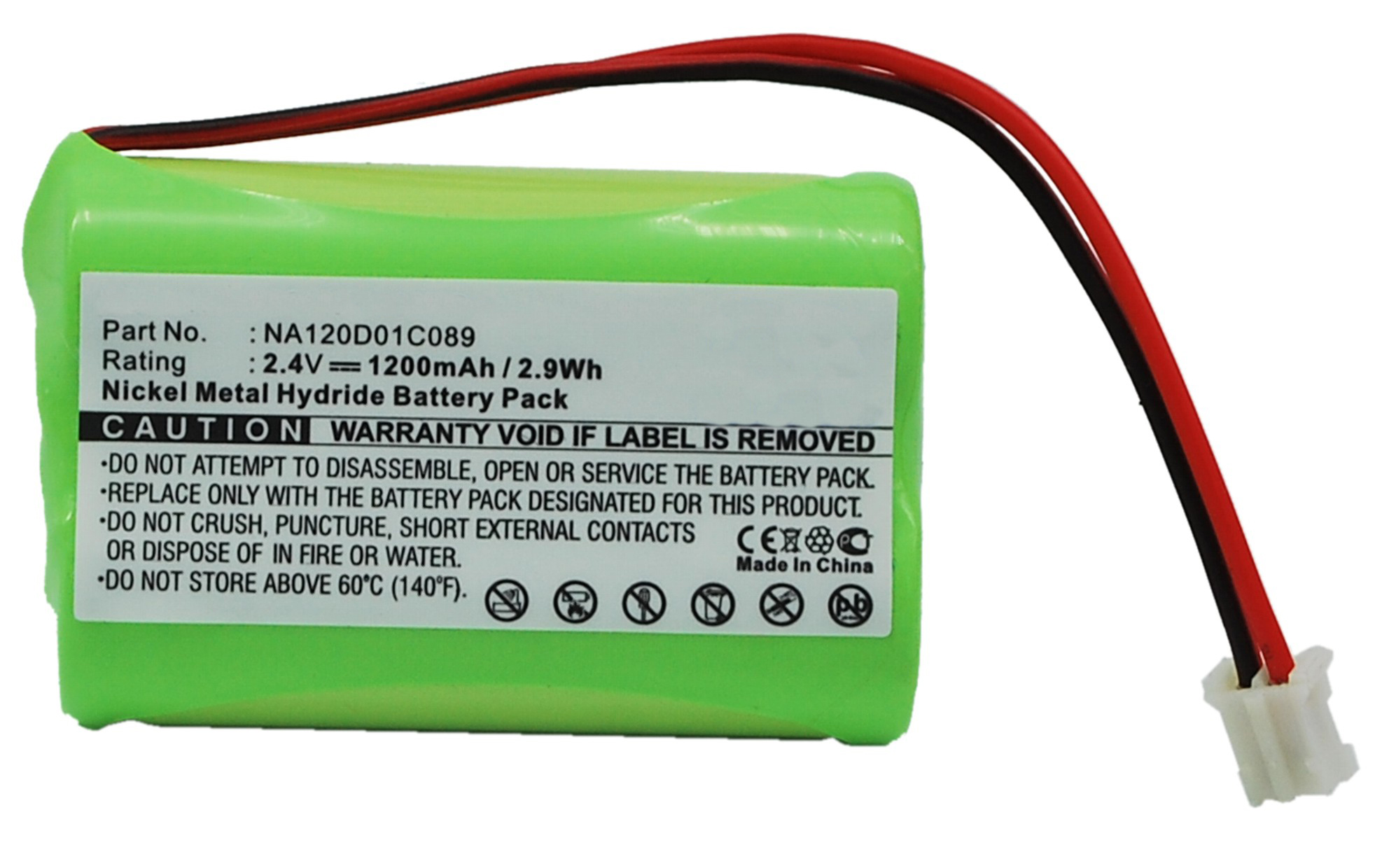 Synergy Digital Baby Monitor Battery, Compatible with Philips 310412893522 Baby Monitor Battery (Ni-MH, 2.4V, 1200mAh)