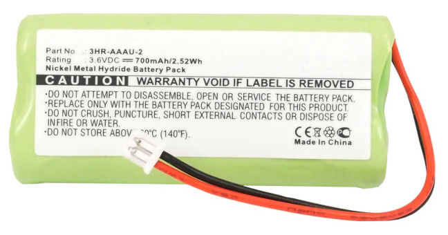 Synergy Digital Cordless Phone Battery, Compatible with Bang & Olufsen 3HR-AAAU-2 Cordless Phone Battery (Ni-MH, 3.6V, 700mAh)