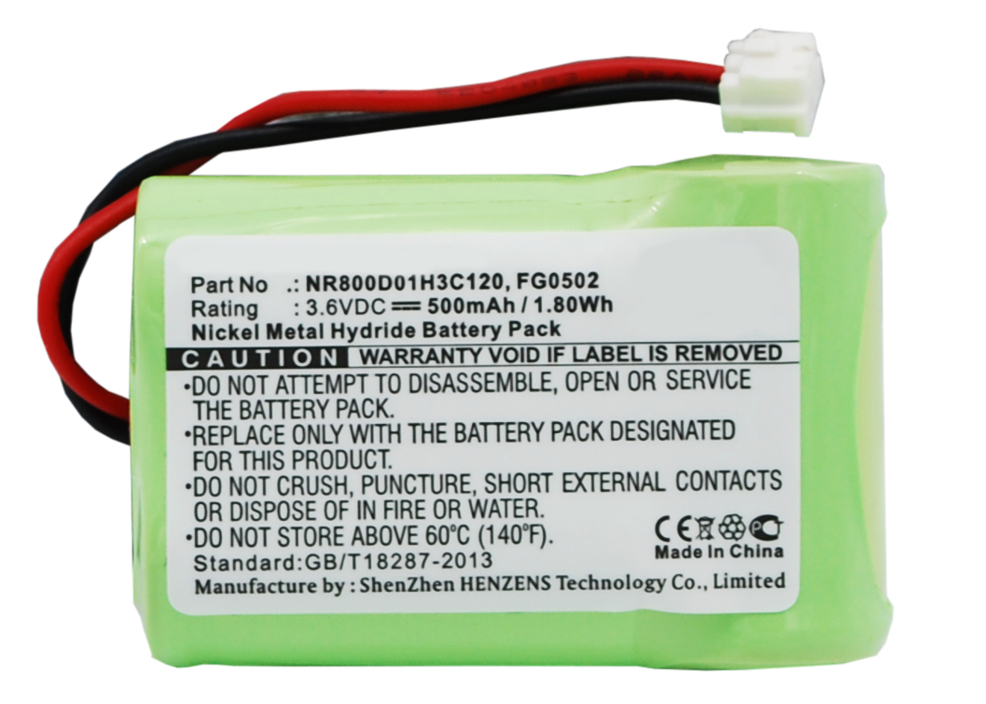 Synergy Digital Cordless Phone Battery, Compatible with France Telecom FG0502 Cordless Phone Battery (Ni-MH, 3.6V, 500mAh)