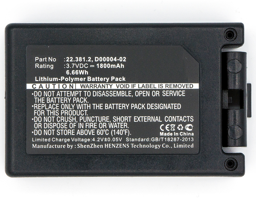 Synergy Digital Remote Control Battery, Compatible with Teleradio D4-02 Remote Control Battery (Li-Pol, 3.7V, 1800mAh)