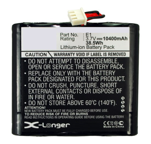 Synergy Digital DAB Digital Battery, Compatible with Pure E1 DAB Digital Battery (Li-ion, 3.7V, 10400mAh)