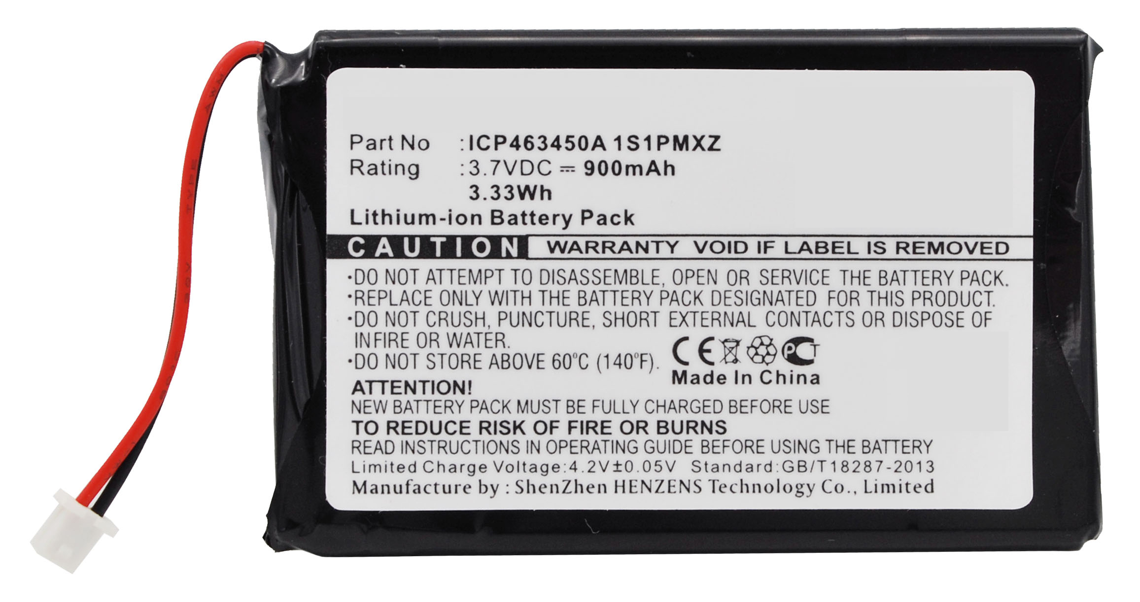Synergy Digital DAB Digital Battery, Compatible with INSGINIA ICP463450A 1S1PMXZ DAB Digital Battery (Li-ion, 3.7V, 900mAh)