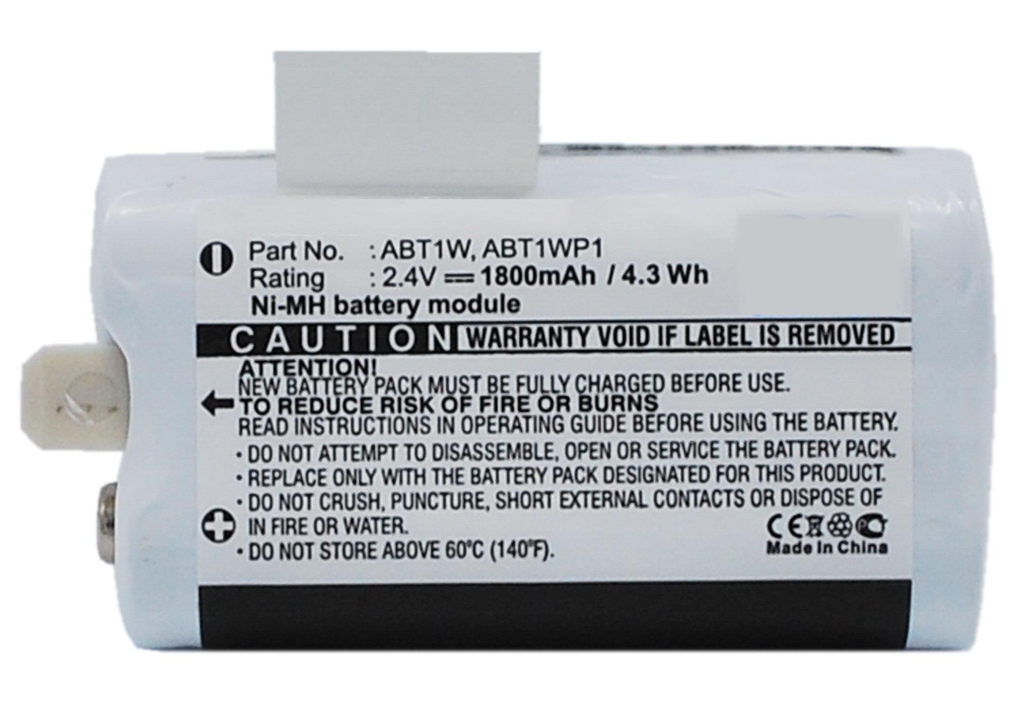 Synergy Digital Digital Camera Battery, Compatible with Pure ABT1W Digital Camera Battery (Ni-MH, 2.4V, 1800mAh)