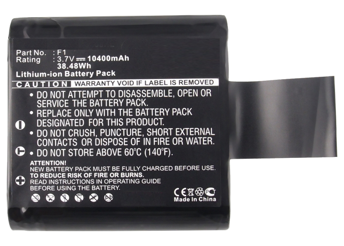 Synergy Digital Battery Compatible With Pure F1 Replacement Battery - (Li-Ion, 3.7V, 10400 mAh)