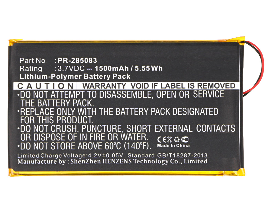 Synergy Digital Battery Compatible With Barnes & Noble PR-285083 Tablet Battery - (Li-Pol, 3.7V, 1500 mAh)