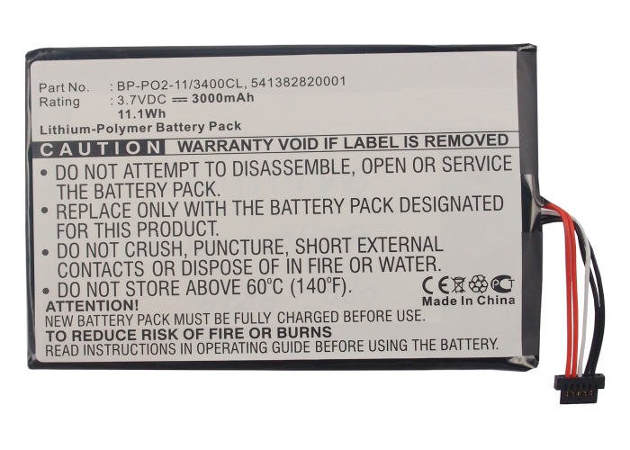 Synergy Digital E Book E Reader Battery, Compatible with Pandigital BP-PO2-11/3400CL E Book E Reader Battery (Li-Pol, 3.7V, 3000mAh)