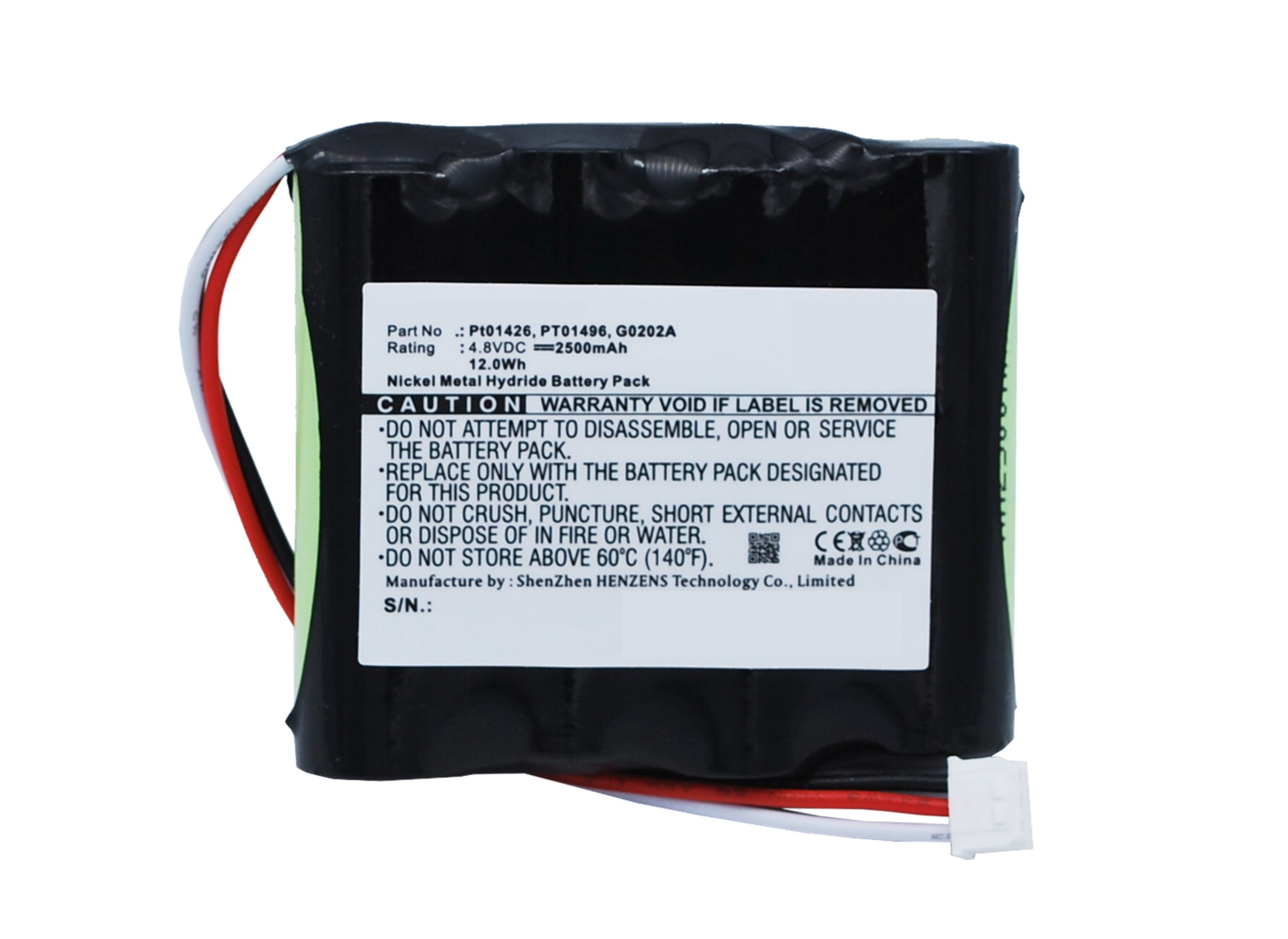Synergy Digital Equipment Battery, Compatible with Anritsu G0202A Equipment Battery (Ni-MH, 4.8V, 2500mAh)