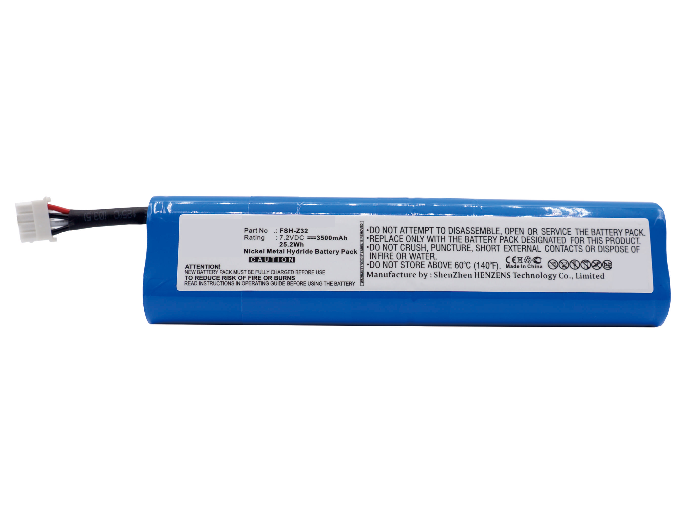 Synergy Digital Equipment Battery, Compatible with Rohde & Schwarz FSH-Z32 Equipment Battery (Ni-MH, 7.2V, 3500mAh)