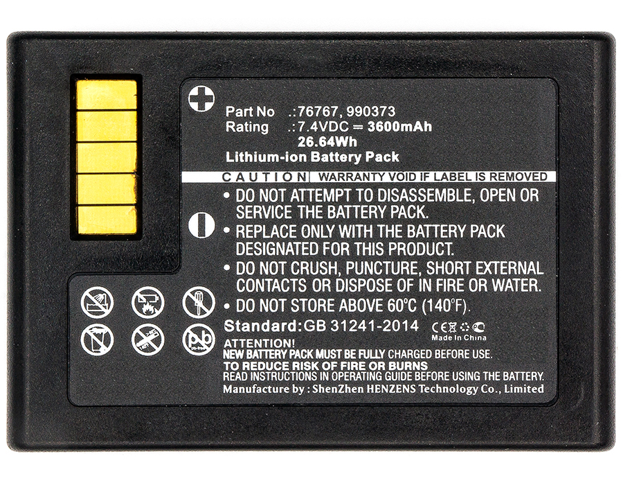Synergy Digital Equipment Battery, Compatible with Trimble 76767 Equipment Battery (Li-ion, 7.4V, 3600mAh)