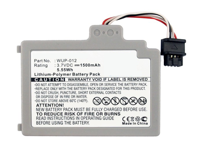 Synergy Digital Game Console Battery, Compatible with Nintendo WUP-012 Game Console Battery (Li-Pol, 3.7V, 1500mAh)