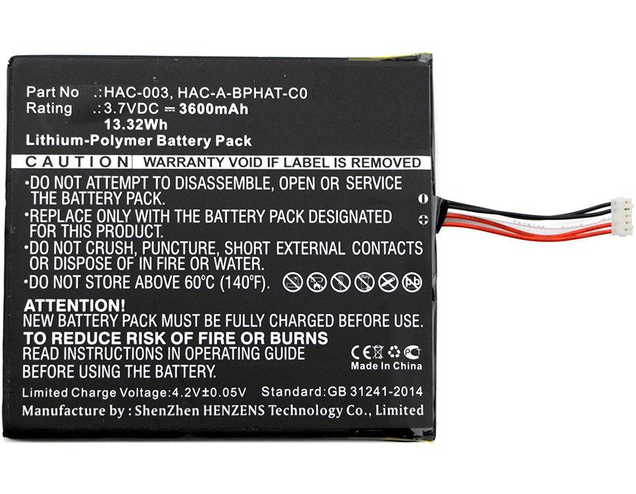 Synergy Digital Battery Compatible With Nintendo HAC-003 Replacement Battery - (Li-Pol, 3.7V, 3600 mAh)
